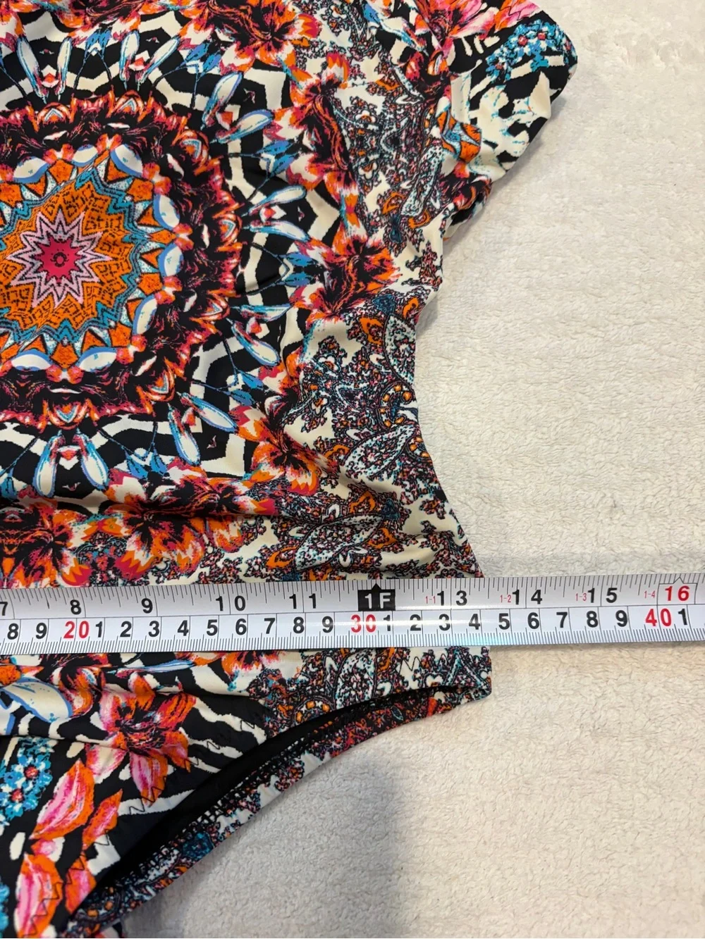 Red Carter Multicolor Kaleidoscope Print One-Piece Swimsuit